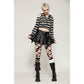 Dark in Love Xianne Prison Bunny Striped Hooded Crop Top