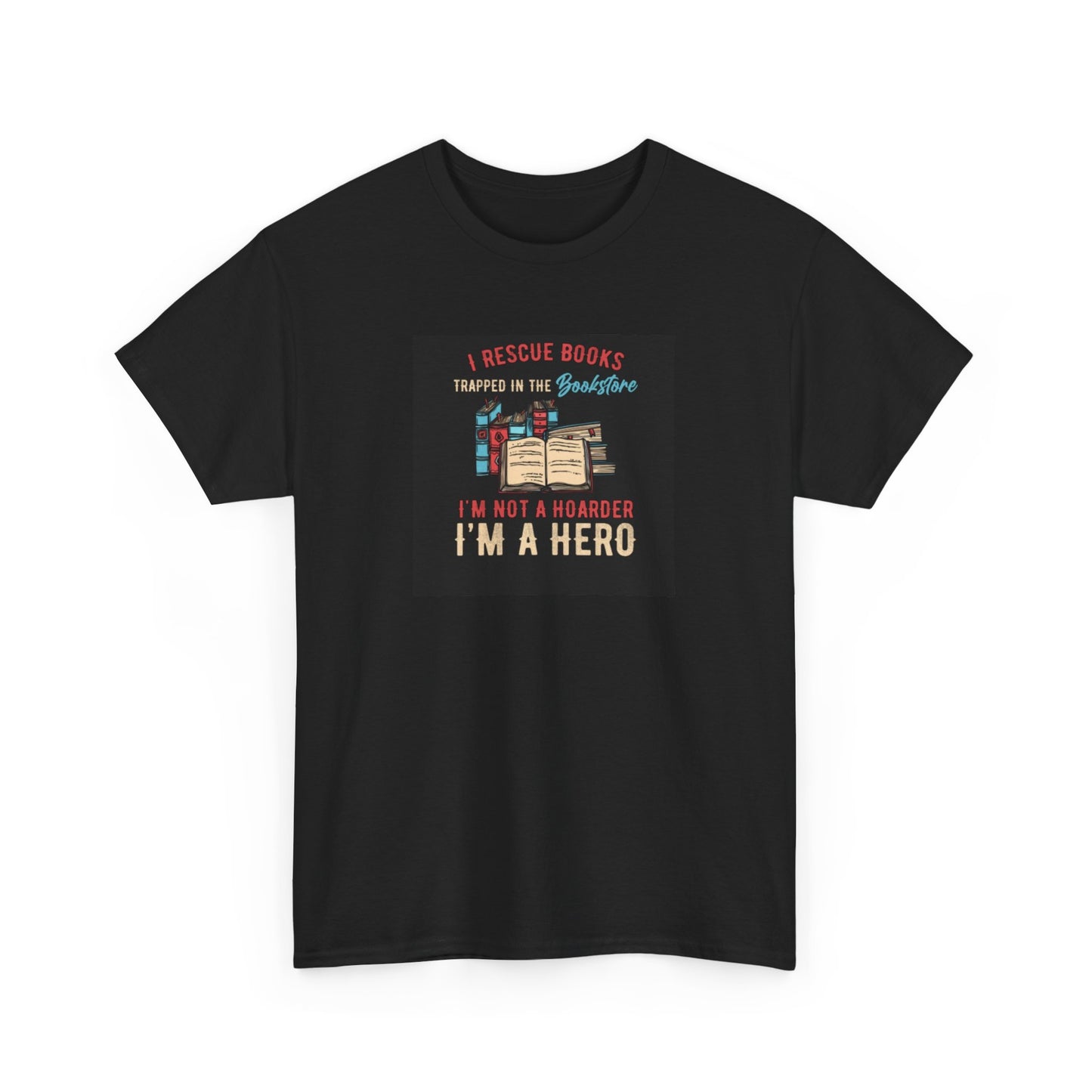 Book Lover's T-Shirt 'I Rescue Books from the Bookstore'