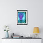 Artificial Intelligence Self Portrait, Psychedelic Framed Art Print 'Designed by AI'