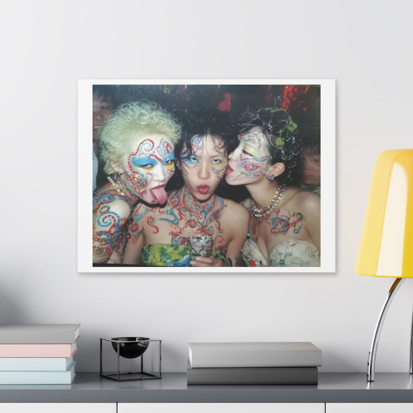 Psychedelic Japan III Abstract Art 'Designed by 'AI Canvas Art Print