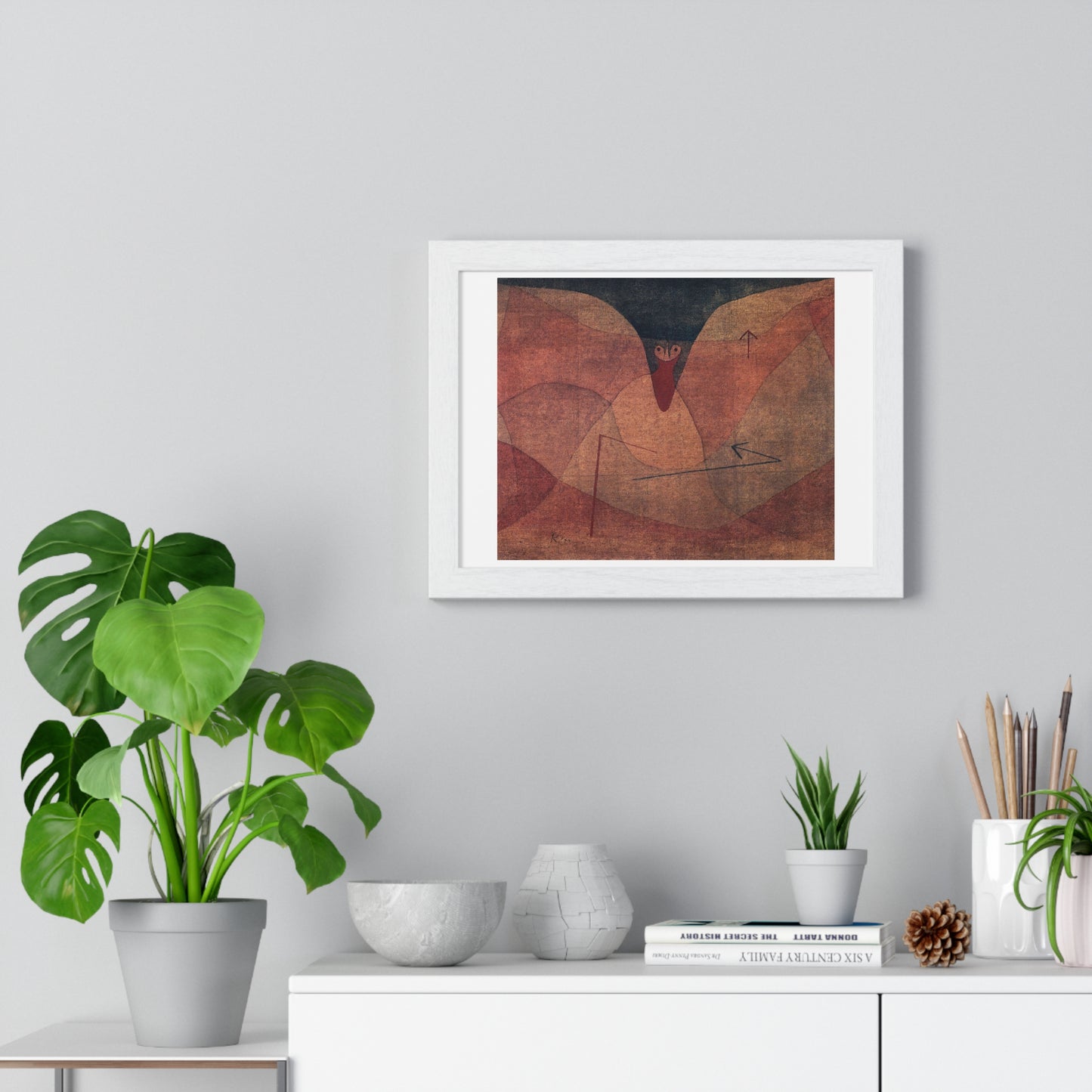 Aviatic Evolution (1934) Painting by Paul Klee from the Original, Framed Art Print