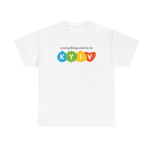 Kyiv Tourism T-Shirt 'Everything Starts in Kyiv'