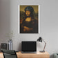 Biker Mona Lisa 'Created by AI' Canvas Art Print