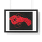 Lobster on Black Background (1940–1941) by Marsden Hartley, from the Original, Framed Art Print