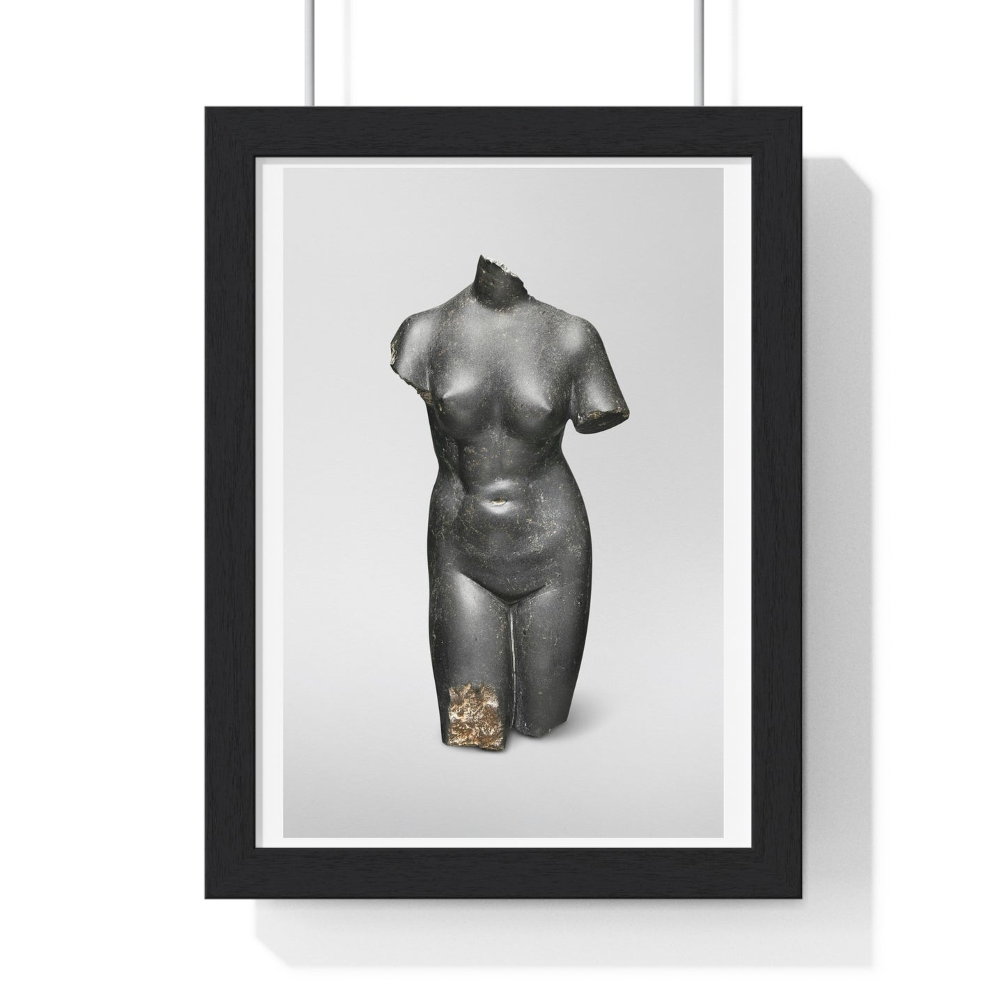 Basalt Statue of Aphrodite (circa AD 50-150) from the Original, Framed Art Print