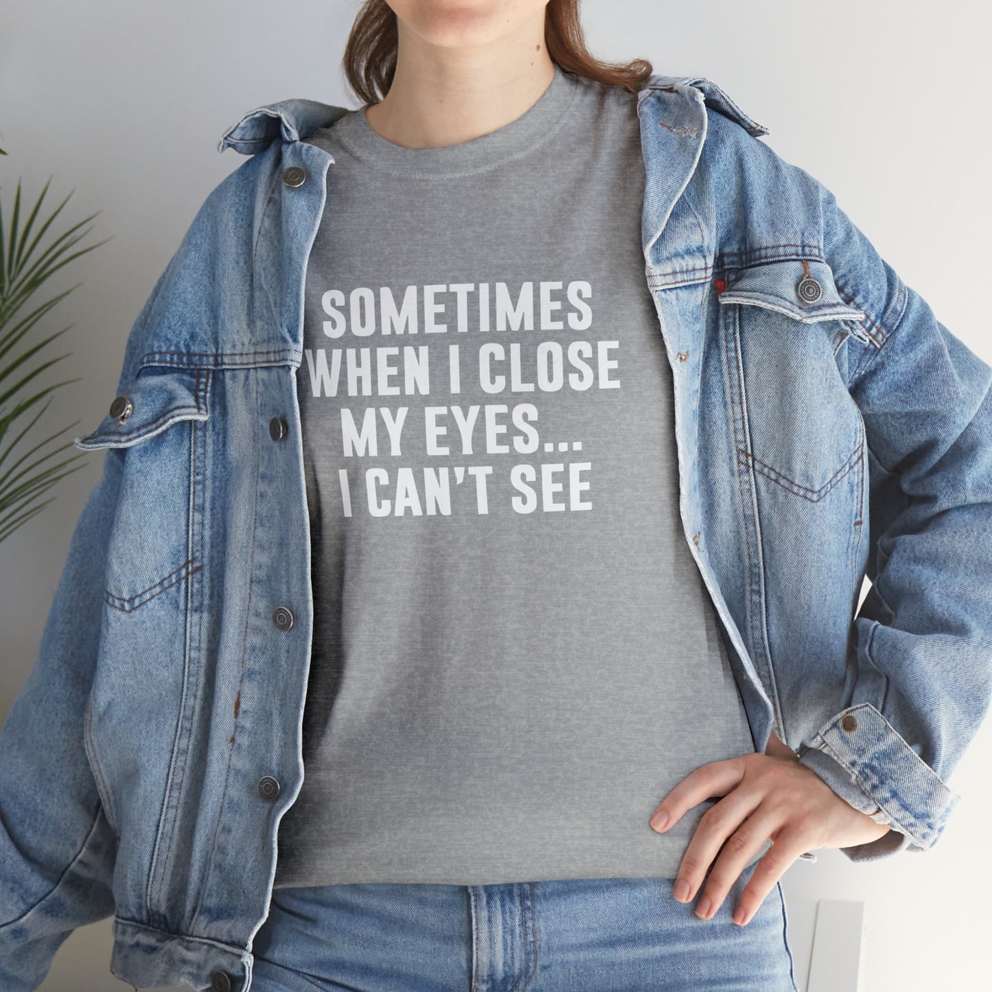 Sometimes When I Close My Eyes Sarcastic T-Shirt