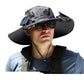 Outdoor Wide-Brim Sun Hat with USB Charging, Solar-Powered Cooling