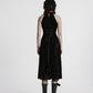 Punk Rave Selene Velvet Mesh High Slit Goth Dress In Black
