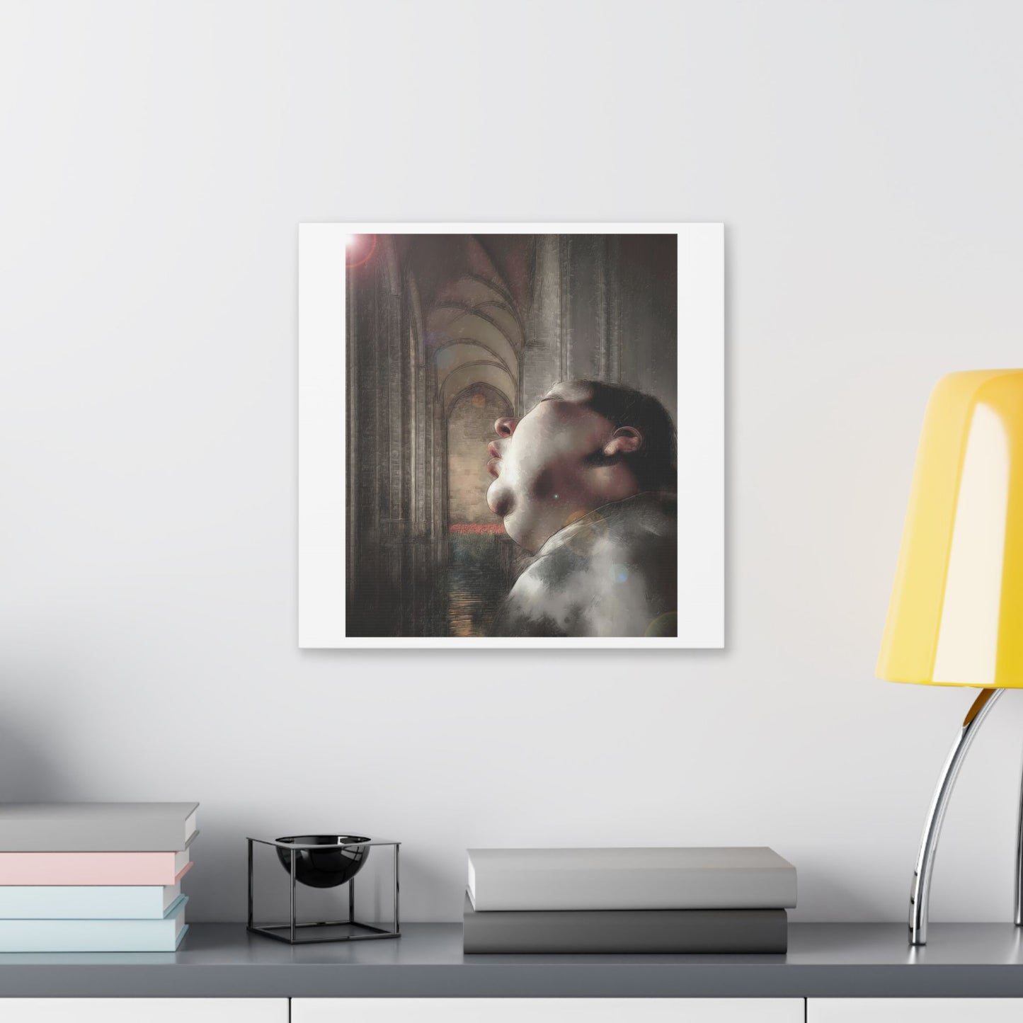 Dead to the World, Surrealist Art 'Designed by AI' Canvas Art Print