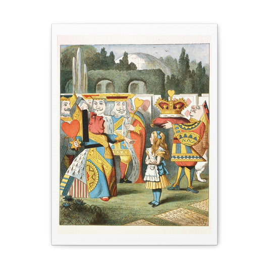 Illustration from Alice's Adventures in Wonderland (1890) by John Tenniel, Art Print from the Original on Canvas