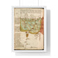 Antique Map of Lower Egypt (circa 1607) from the Original Sir Walter Raleigh Manuscript, Framed Print