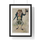 A Toad in Morning Dress, Holding an Umbrella and a Bunch of Flowers, by G Hope Tait (1900) from the Original, Framed Print