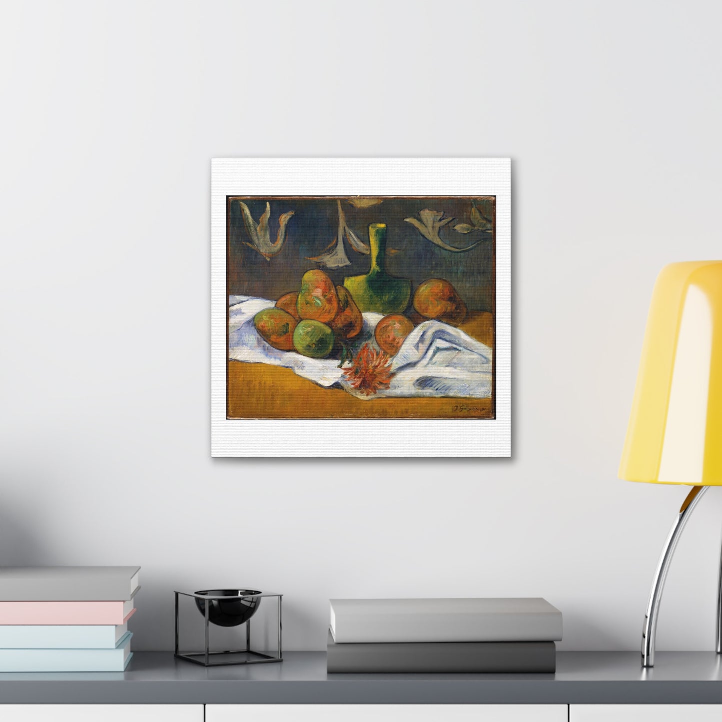 Still Life by Paul Gauguin, Art Print from the Original on Satin Canvas