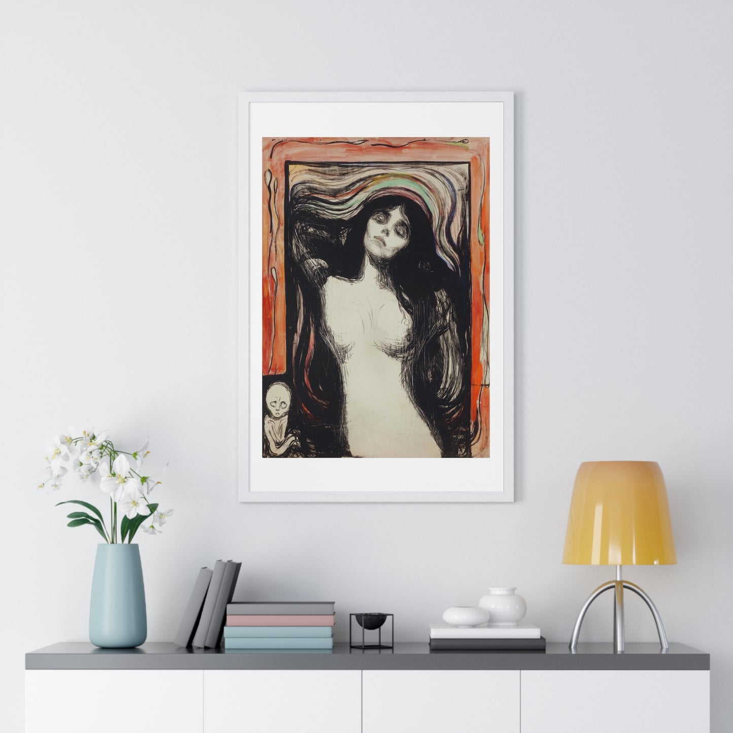 Madonna (1895) by Edvard Munch, from the Original, Framed Art Print