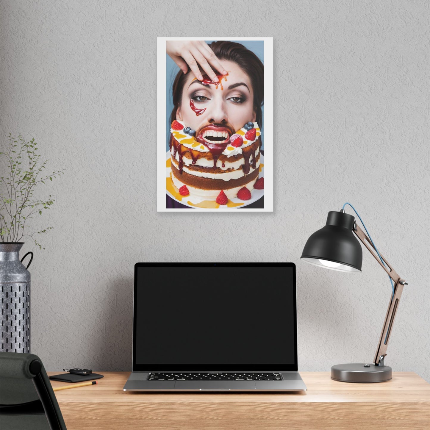 Unenthusiastic Birthdays 'Designed by AI' Canvas Art Print