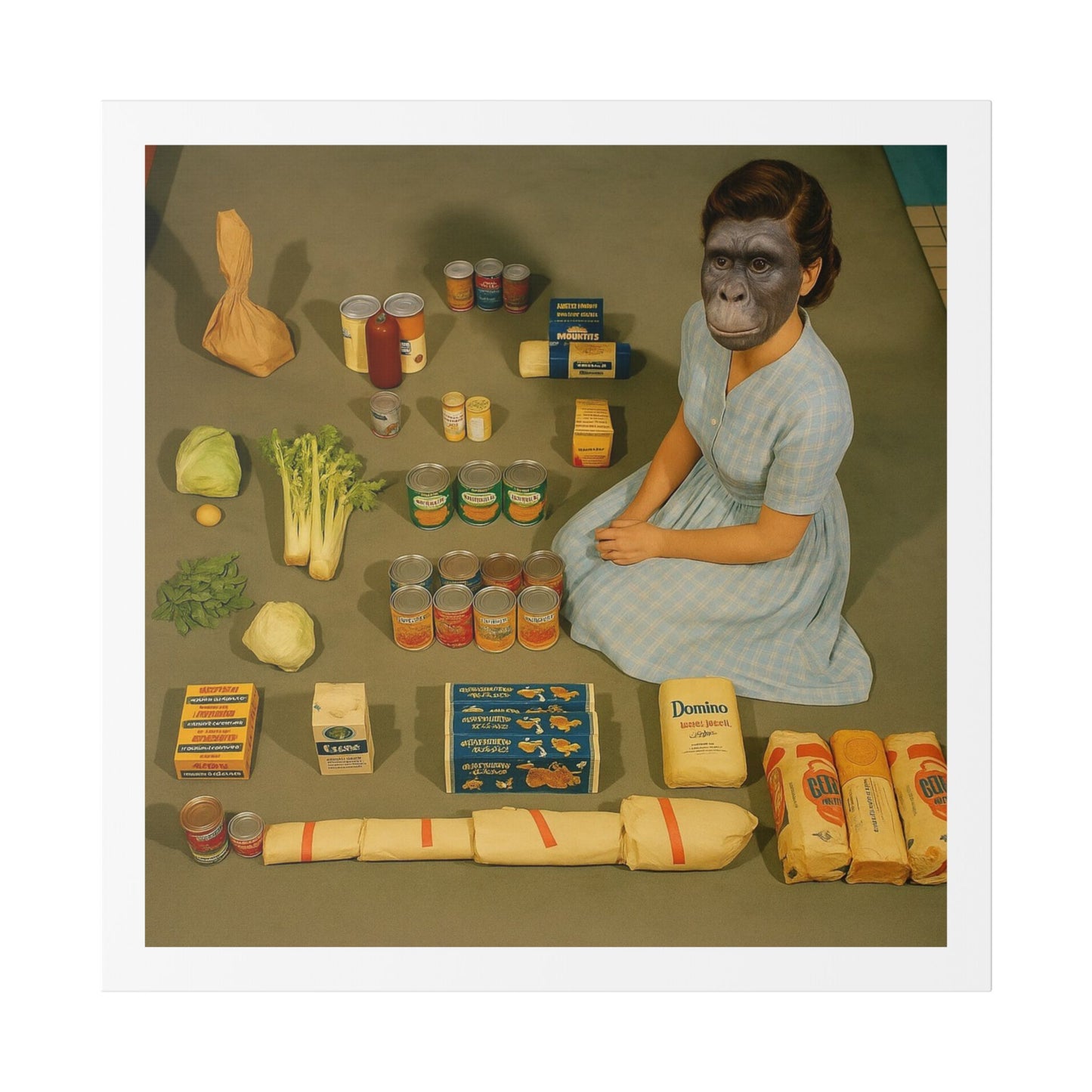 Grotesque Theatre 'Designed by AI' Canvas Art Print