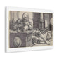 Saint Jerome in His Study (1521) by Lucas van Leyden from the Original, Framed Art Print