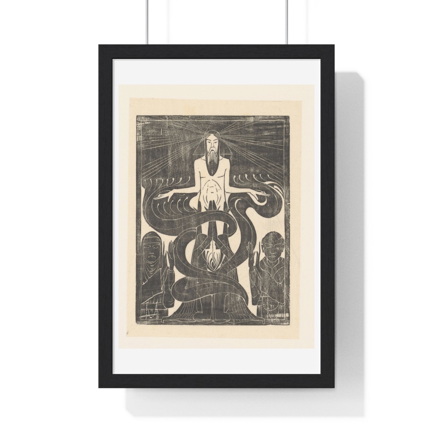 Argonauten Manlijk en Vrouwlijk Vuur (1894) by Karel Petrus Cornelis de Bazel, from the Original, Framed Art Print