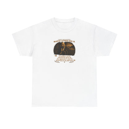 Martin Luther King on Freedom and Strength to Love, Philosophy Tribute T-Shirt