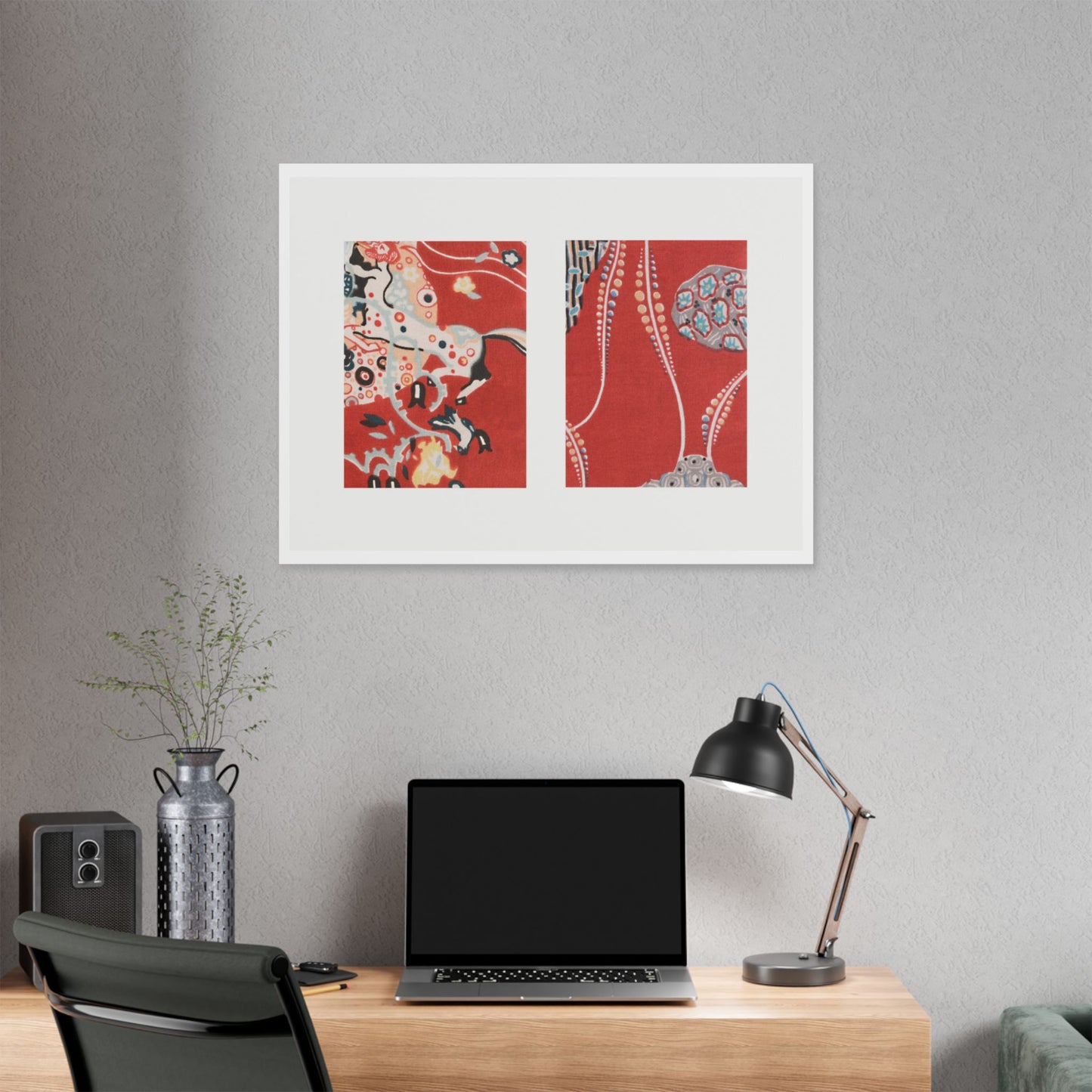 Textile Sample (circa 1920) by Gustav Klimt, from the Original, Canvas Art Print