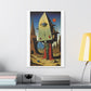Man at the Watchtower, Surrealist Art Style 'Designed by AI' Canvas Art Print