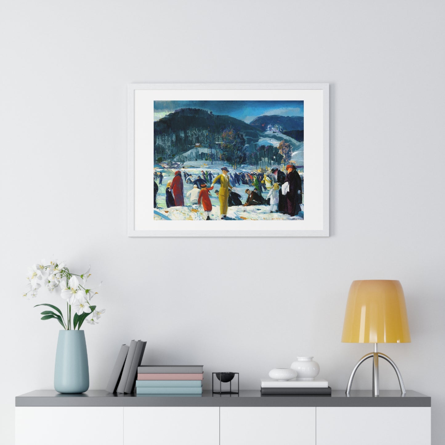 Love of Winter (1914) by George Wesley Bellows, from the Original, Framed Art Print