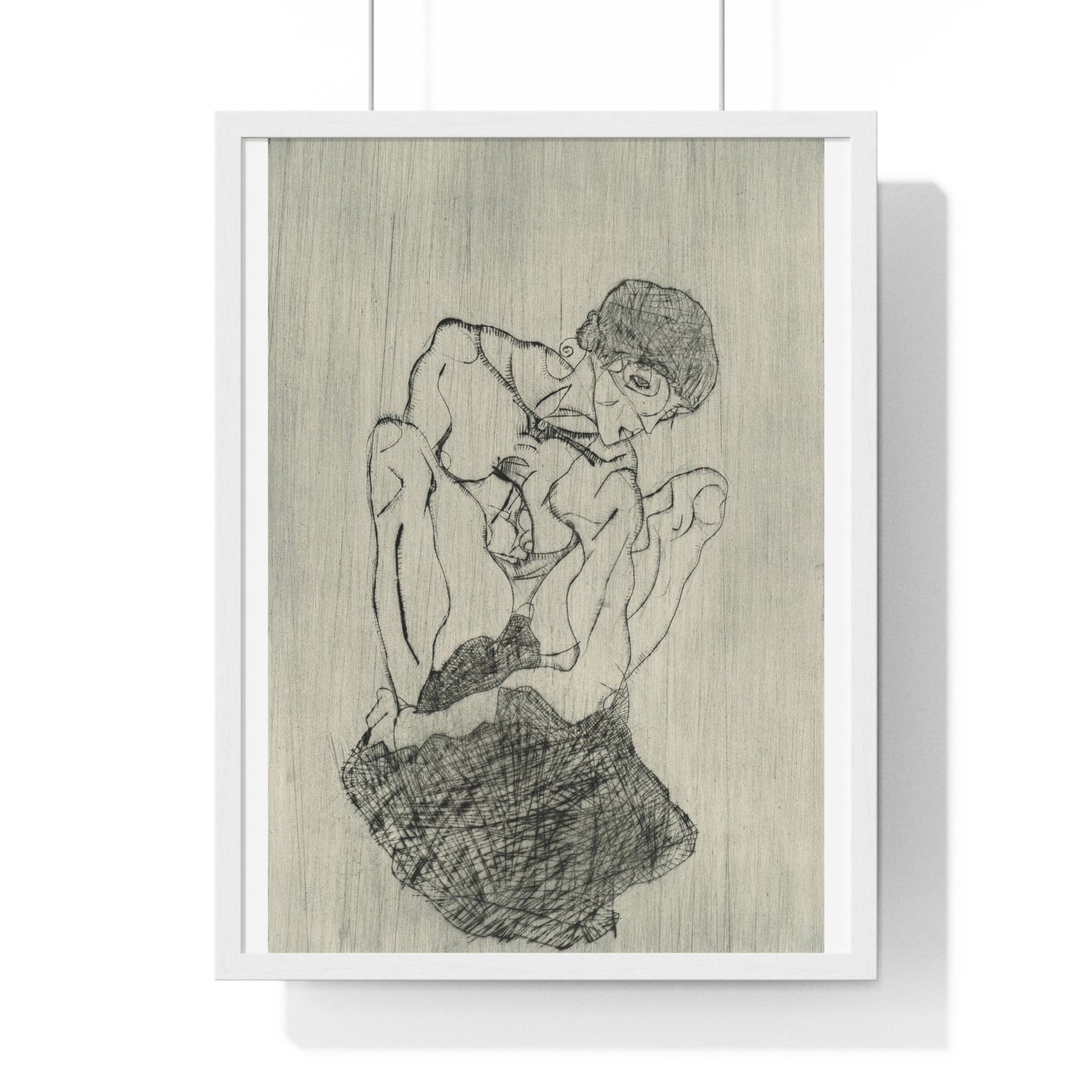 Das Graphische Werk von Egon Schiele (1971) by Egon Schiele, from the Original, Framed Art Print