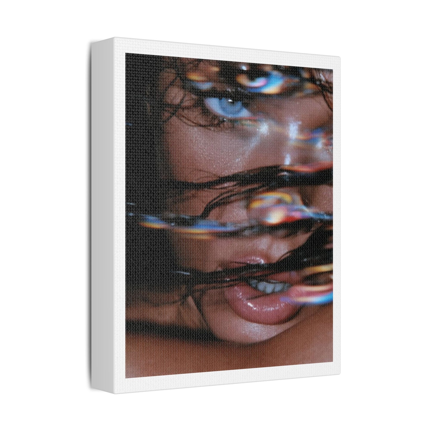 Glitch in the Matrix, Fashion Art Print on Canvas, Stretched