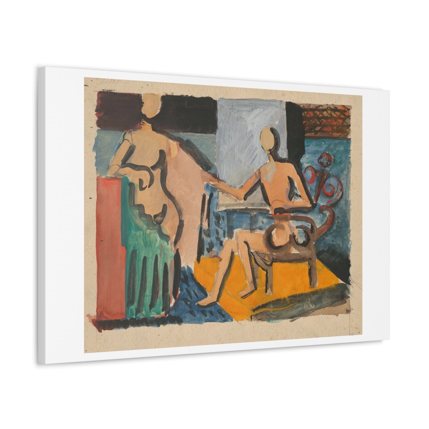 Atelier (1930-1939) by Cyprián Majerník, from the Original, Art Print on Satin Canvas