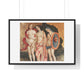 Judgment of Paris (circa 1509) from the Original Fresco by Pinturicchio, Framed Art Print