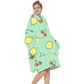 Extra-Large Printed Warm Layabout Blanket Hoodie