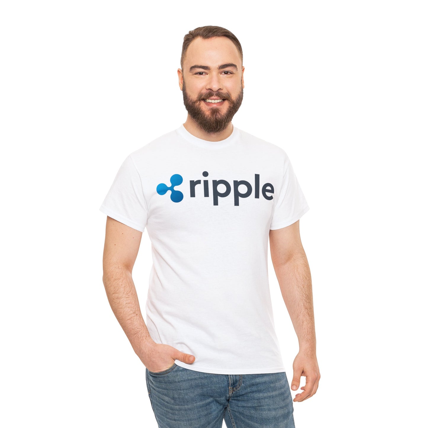 Ripple #XRP #XRPthestandard Crypto Unisex Heavy Cotton T-Shirt