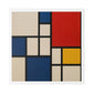 Abstract Artwork in the Style of Piet Mondrian 'Designed by AI' Canvas Art Print