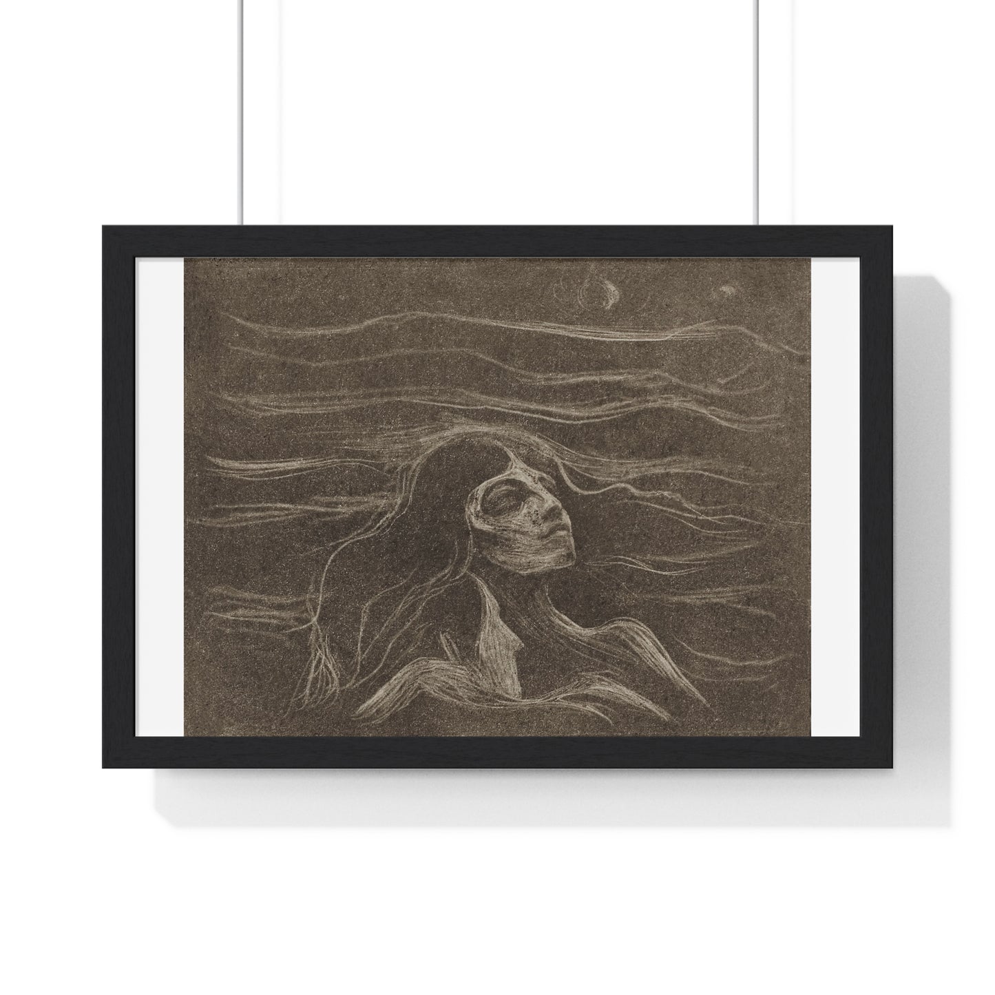 On the Waves of Love (1896) by Edvard Munch, from the Original, Framed Art Print