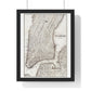 Map of the City of New York (circa 1850) from the Original, Framed Art Print