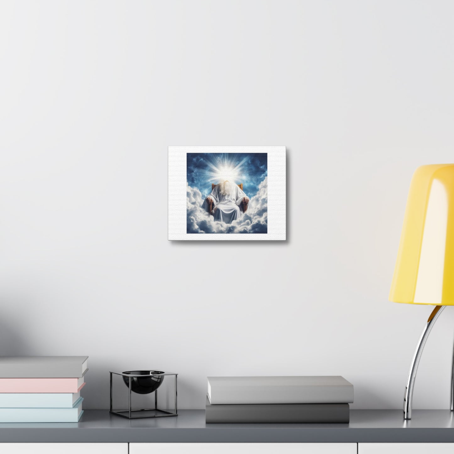 God and the Light 'Designed by AI' Art Print on Canvas