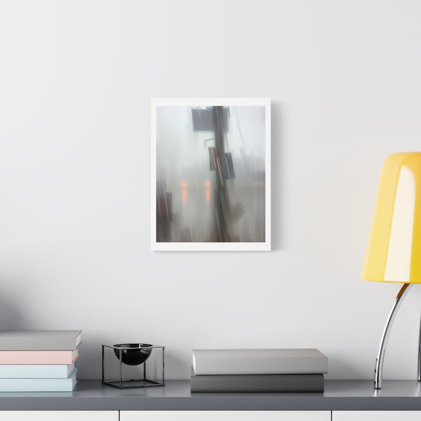 Faded Pastel Abstract Decor Art VI 'Designed by AI' Print on Canvas