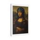Biker Mona Lisa 'Created by AI' Canvas Art Print