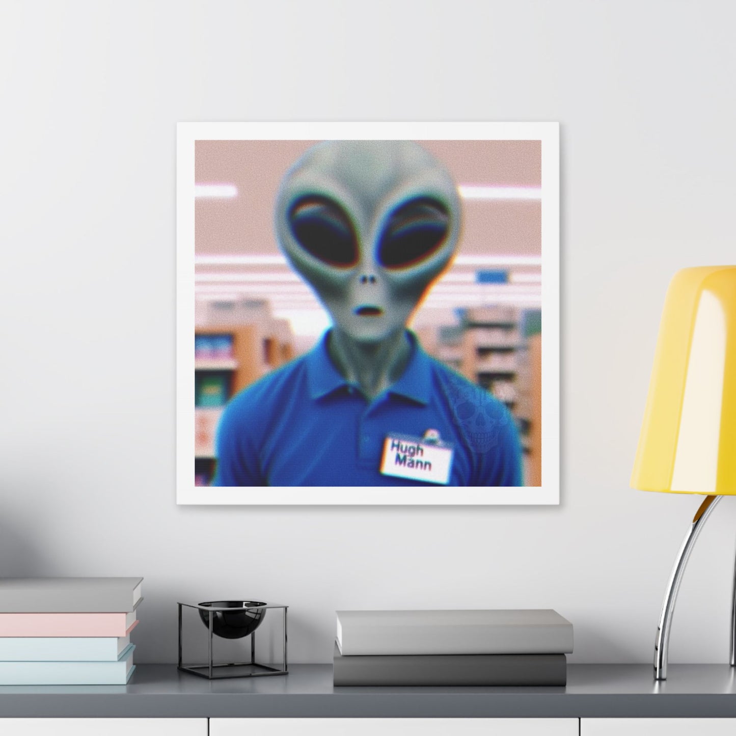 Hugh Mann, Photorealism 'Designed by AI' Canvas Art Print