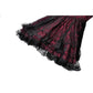 Dark in Love Red Black Lace Princess Dress