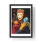 The Beauty and the Mask 'Designed by AI' Framed Art Print