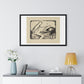 Mädchen auf der Liege II (1919) by Otto Mueller, from the Original, Framed Print
