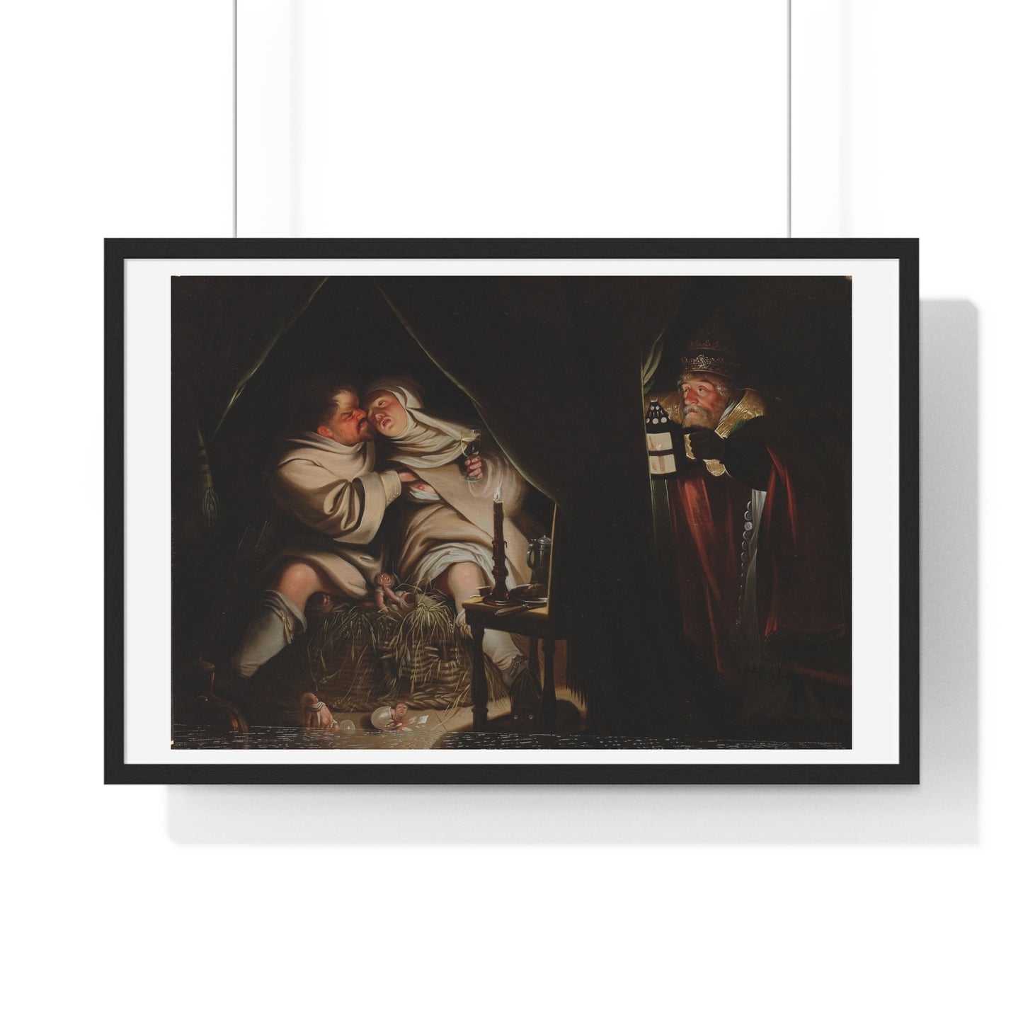 Satire on Celibacy (1600-1649) by Anonymous Artist, From the Original, Framed Print