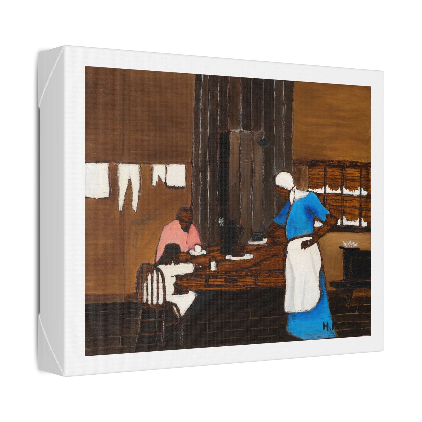 Supper Time by Horace Pippin (circa 1940), from the Original, Canvas Art Print