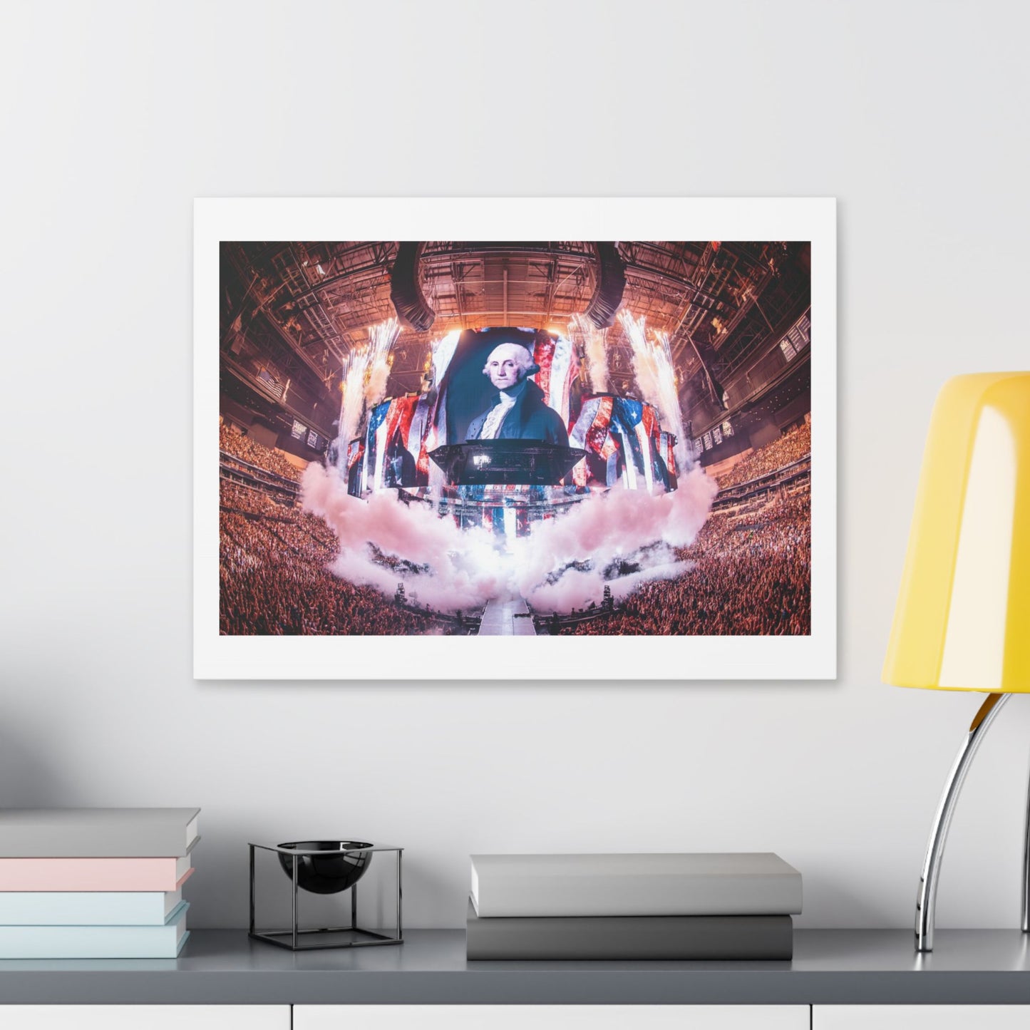 George Washington Remixed for the 21st Century 'Designed by AI' Canvas Art Print