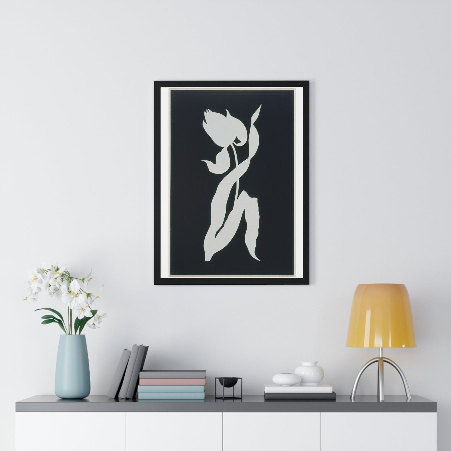 Tulip, Null by Philipp Otto Runge, from the Original, Framed Art Print