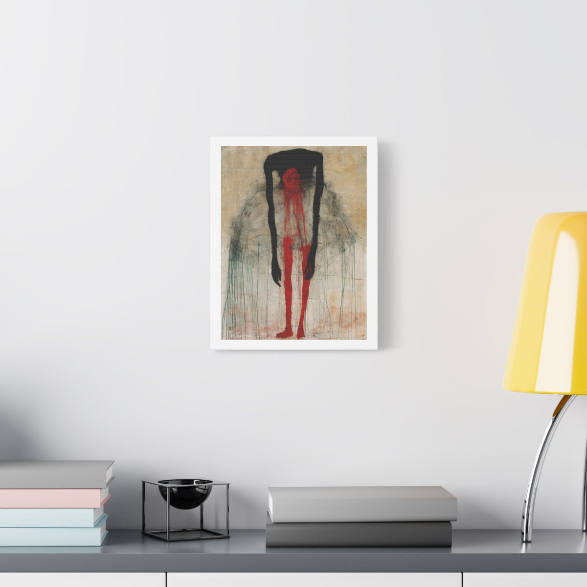 Ballerina, Neo-Surrealism, Art Print on Satin Canvas, Stretched