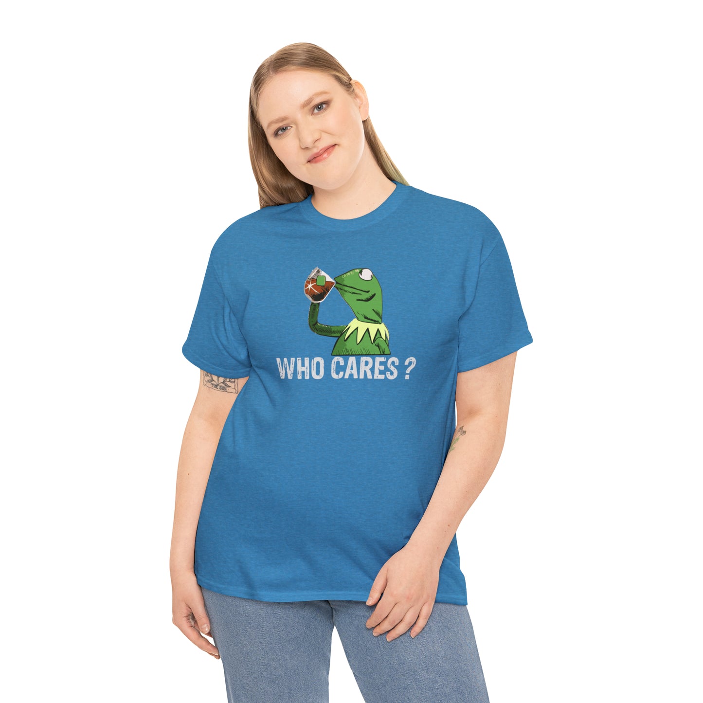 Who Cares Kermit Funny T-Shirt