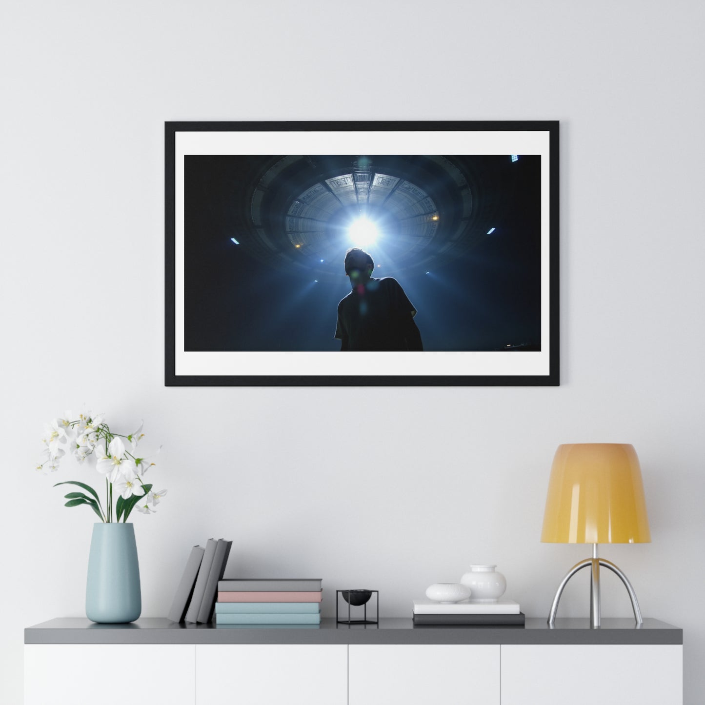 Last Moments Before the Abduction 'Designed by AI' Framed Art Print