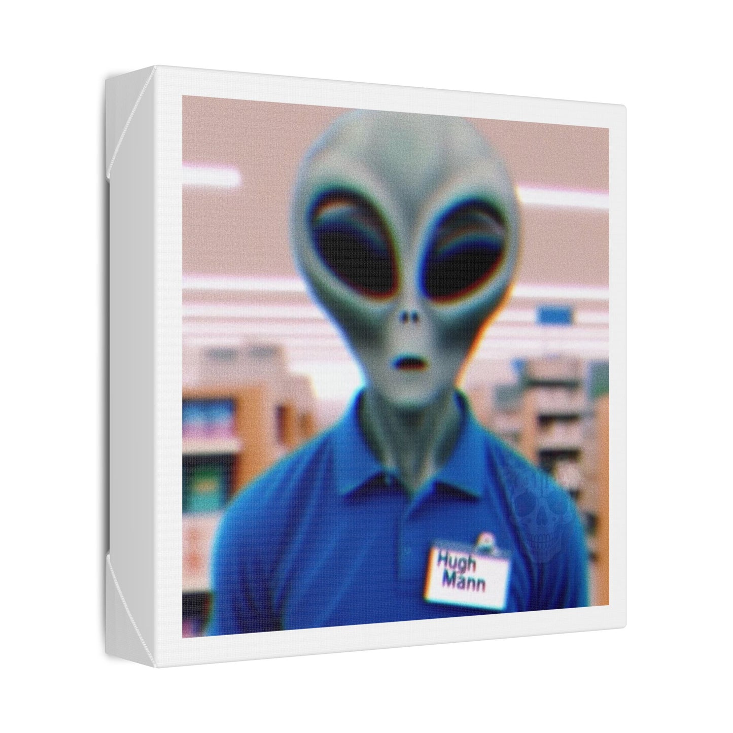 Hugh Mann, Photorealism 'Designed by AI' Canvas Art Print